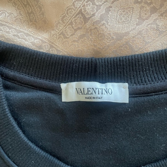 Valentino VLTN Print Men Black Jersey Jumper Sz L - Picture 4 of 9